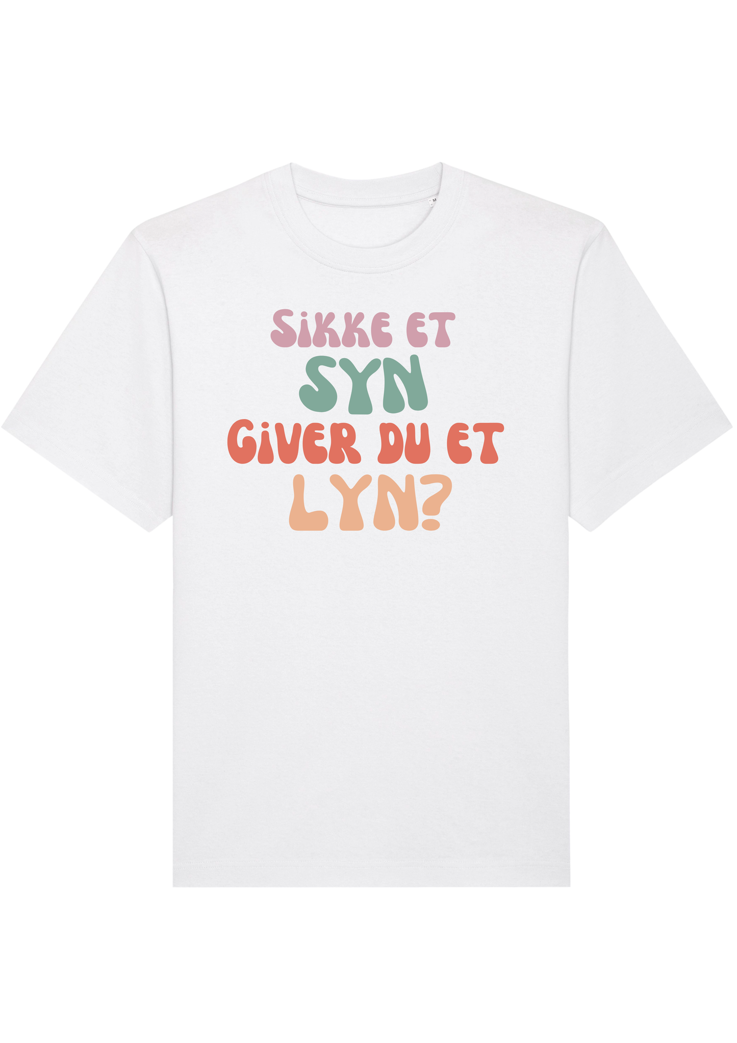 "sikke et syn giver du et lyn" | oversized unisex citat t-shirt