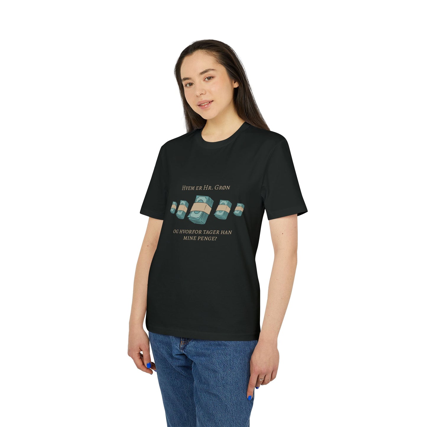 "hvem er hr. grøn ...?" │ unisex citat t-shirt