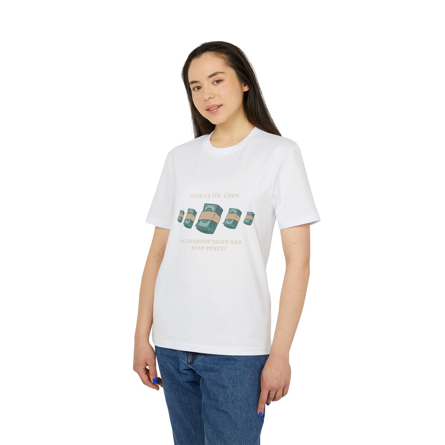 "hvem er hr. grøn ...?" │ unisex citat t-shirt